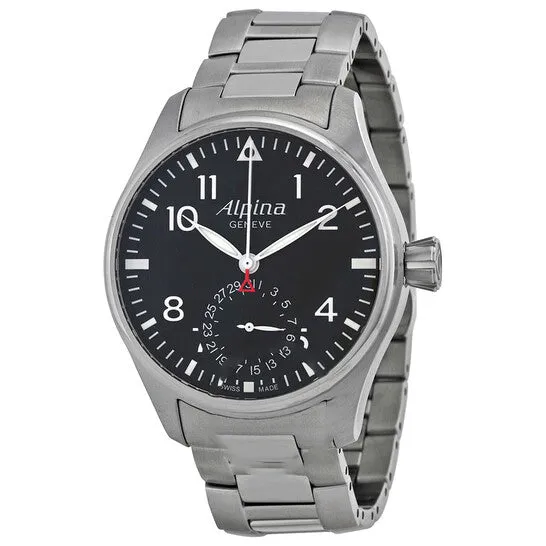Bracelets JMS always Original Preowned Alpina Startimer Pilot Automatic Black Dial Steel Bracelet Mens Watch AL710B4S6B Bracelets JMS always Original Preowned Alpina Startimer Pilot Automatic Black Dial Steel Bracelet Mens Watch AL710B4S6B