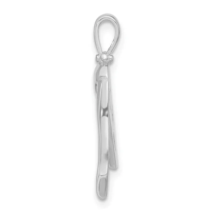 TreasureFineJewelers Necklaces Sterling Silver Person Stretching Pendant