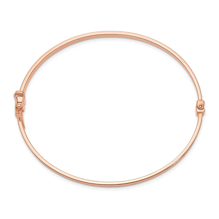 14k Rose Gold Polished Hinged Bangle BraceletWBCDB617 WB Choice Jewelry Bracelets 14k Rose Gold Polished Hinged Bangle BraceletWBCDB617 WB Choice Jewelry Bracelets