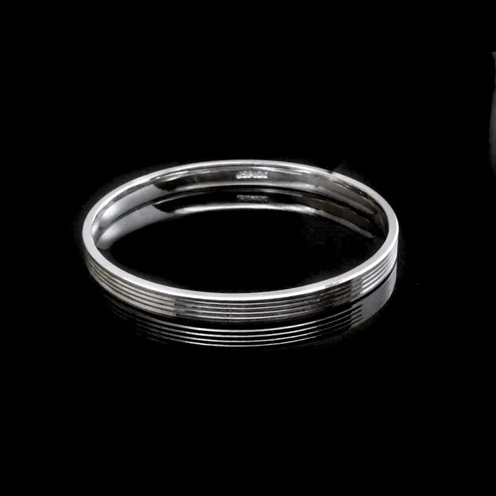 Bracelets httpswwwkarizmajewelscom Indian Style 925 Sterling Silver Mens Bangle Bracelet 66 CM