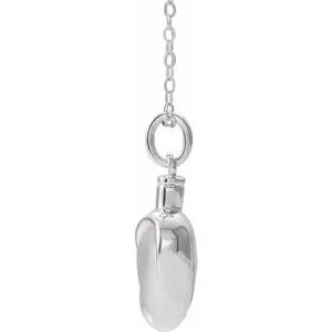 Necklaces WB Choice Jewelry 10K White Heart Ash Holder 18 NecklaceR453936004PSTWBC