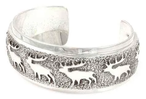 Ben Nighthorse Bracelets All Metal Elk Cuff Bracelet