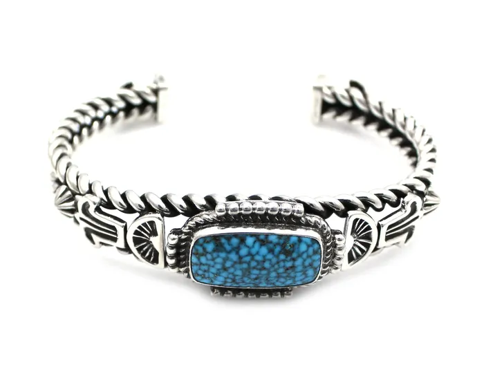 Bracelets Kingman Rectangle Turquoise Old Style Bracelet Ray Tracey
