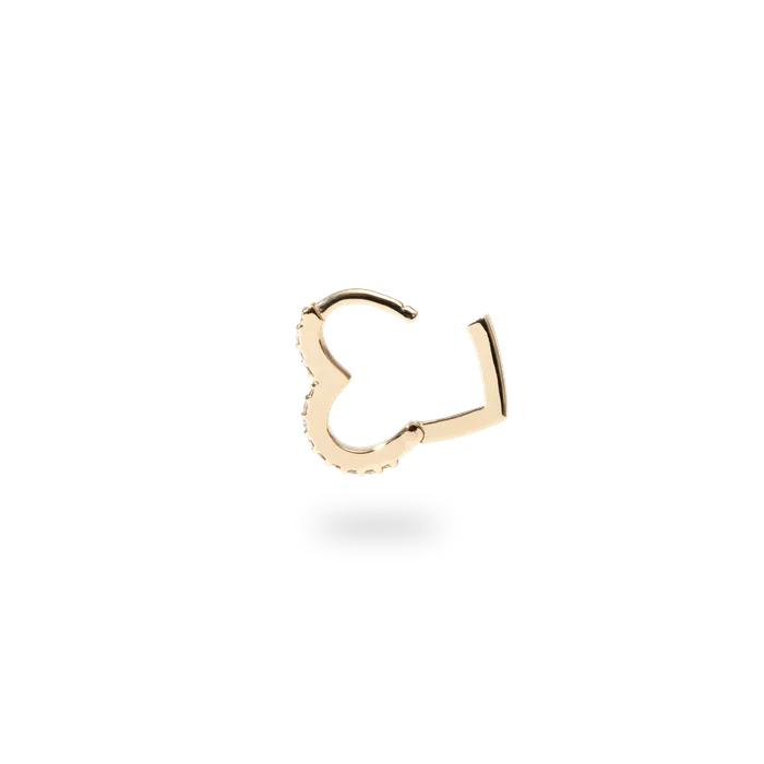 Earrings PRMAL Heart Hoop Earring S Earrings PRMAL Heart Hoop Earring S