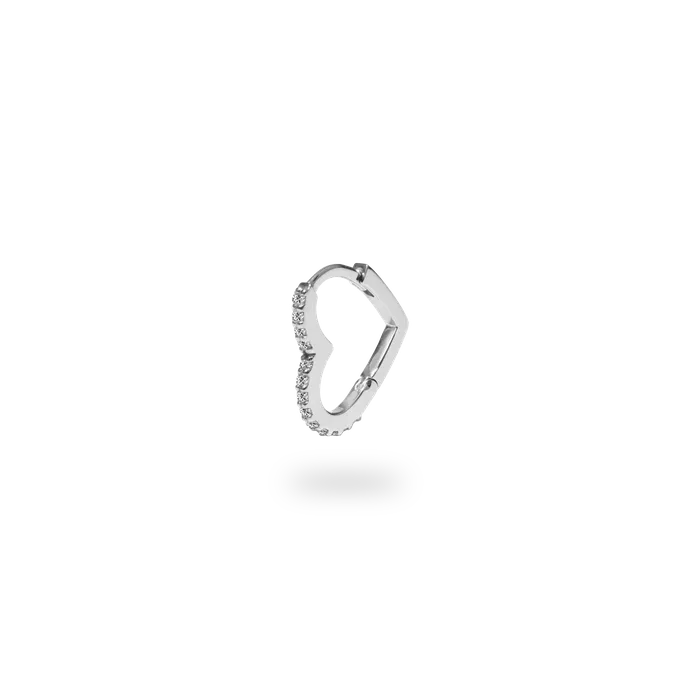 Earrings PRMAL Heart Hoop Earring S Earrings PRMAL Heart Hoop Earring S