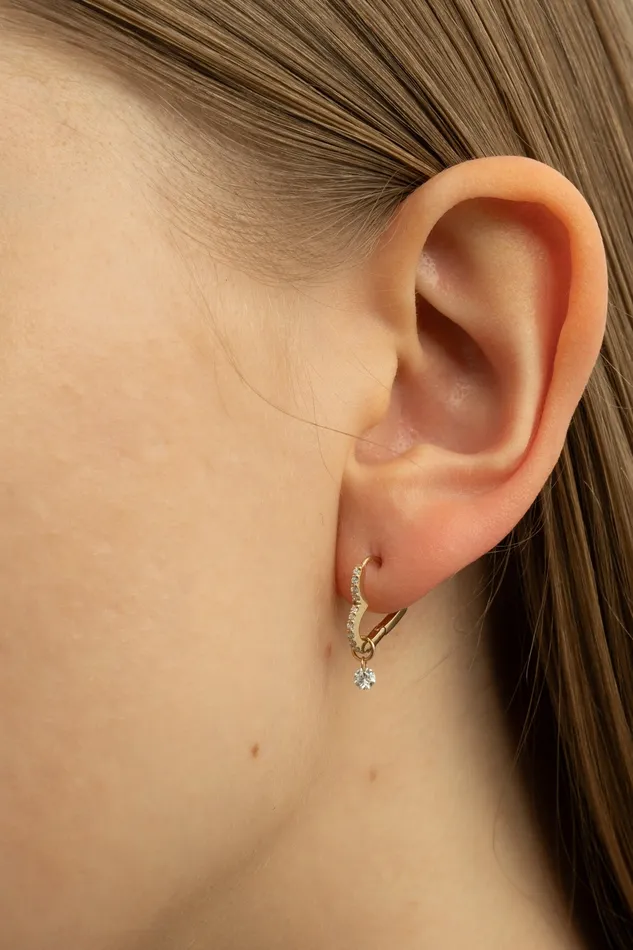 Earrings PRMAL Heart Hoop Earring S Earrings PRMAL Heart Hoop Earring S