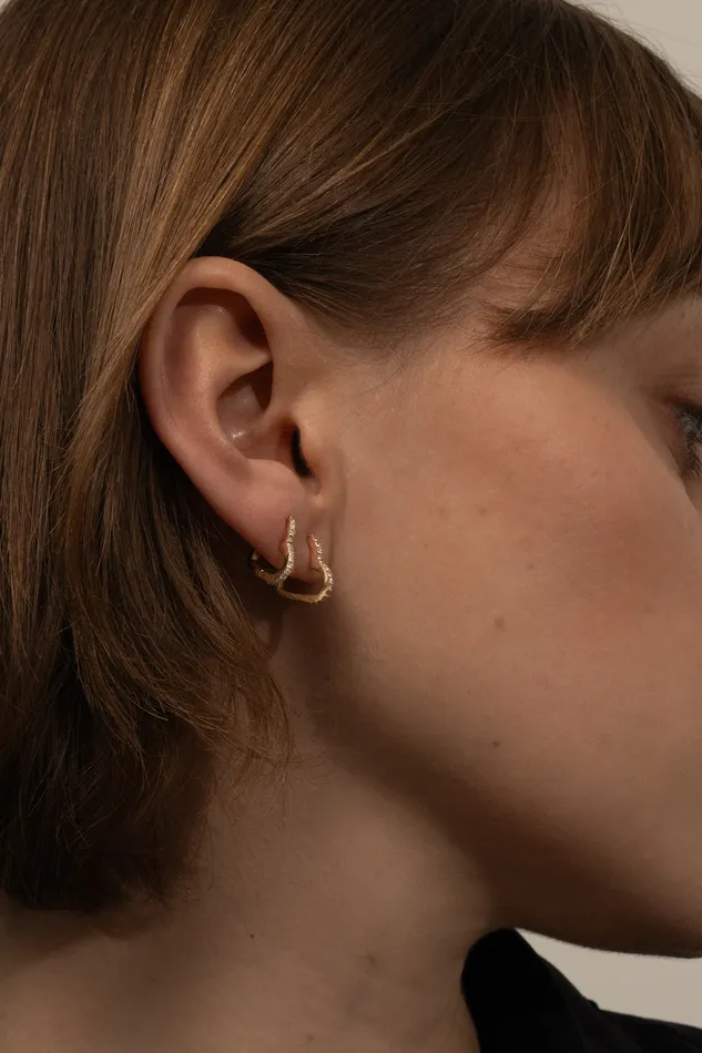 Earrings PRMAL Heart Hoop Earring S Earrings PRMAL Heart Hoop Earring S