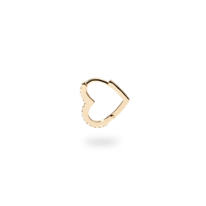 Earrings PRMAL Heart Hoop Earring S Earrings PRMAL Heart Hoop Earring S