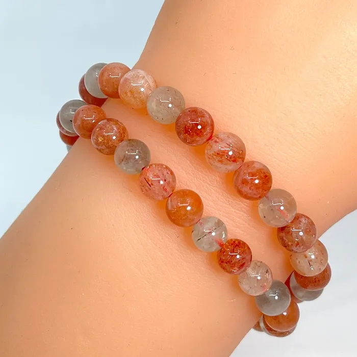 Sunstone 7 Bracelet You Pick Bead Size SK8092 Bliss Crystals Bracelets