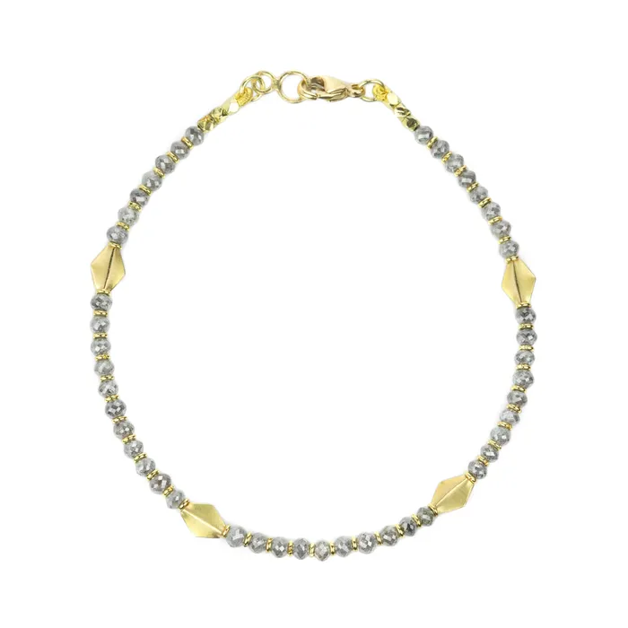 Bracelets Barbara Heinrich 18k Gray Diamond Bead Bracelet