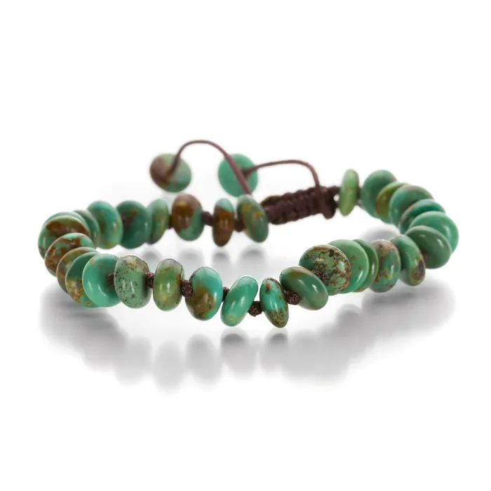 Bracelets Joseph Brooks 9mm Smooth Arizona Turquoise Bead Bracelet