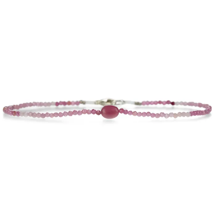 Bracelets Margaret Solow Ombre Ruby and Ruby Bead Bracelet