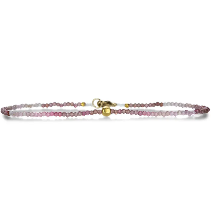 Bracelets Margaret Solow Red Spinel and 18k Beaded Bracelet