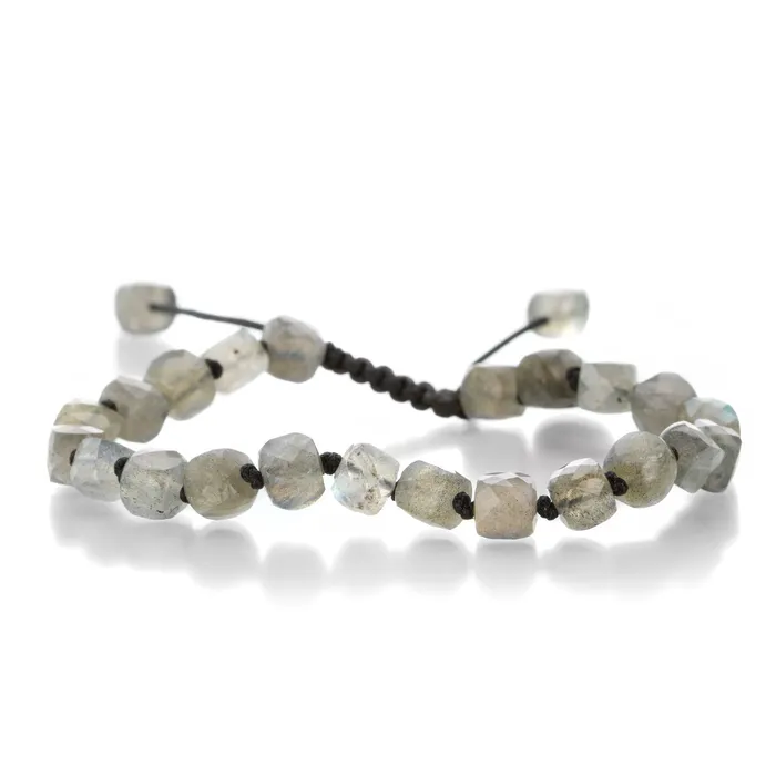 Joseph Brooks 6mm Cube Labradorite Beaded Bracelet Bracelets