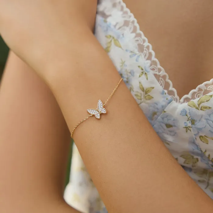 Ania Haie Sunny Sparkler Butterfly Pave Bracelet Bracelets