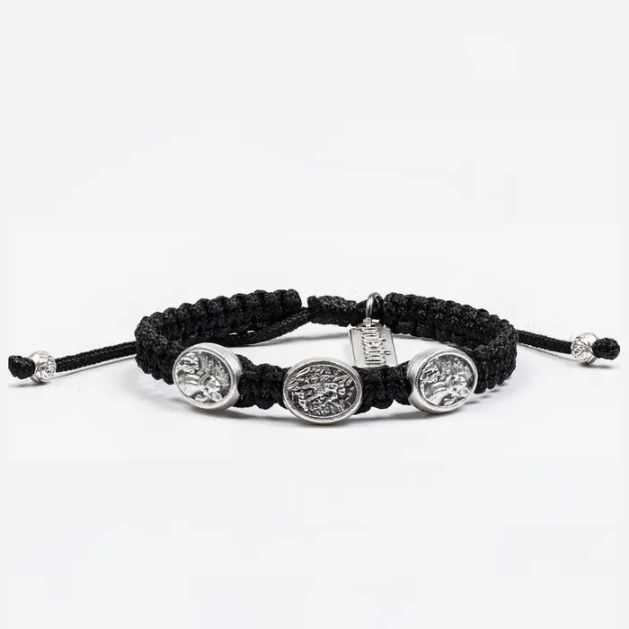 Bracelets My Saint My Hero Protection Bracelet For Kids Black