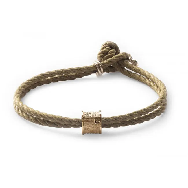 Elisa Ilana Bracelets Our Father Gold Plated Cotton Bracelet610675