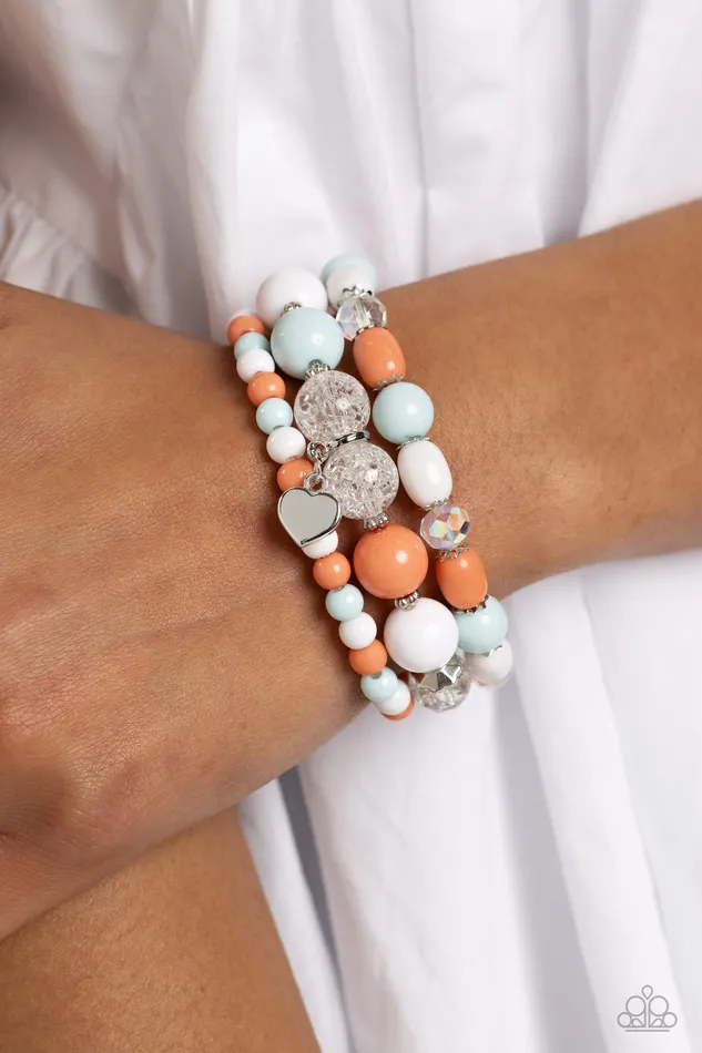Bracelets Paparazzi Accessories Heartfelt Haven Blue Bracelet Jewelry by Bretta