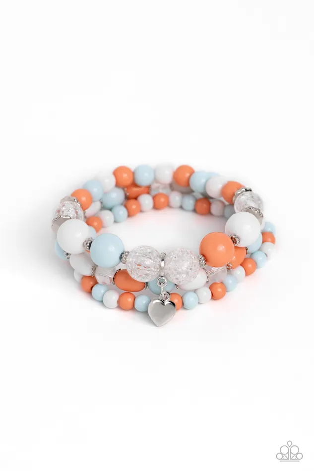 Bracelets Paparazzi Accessories Heartfelt Haven Blue Bracelet Jewelry by Bretta