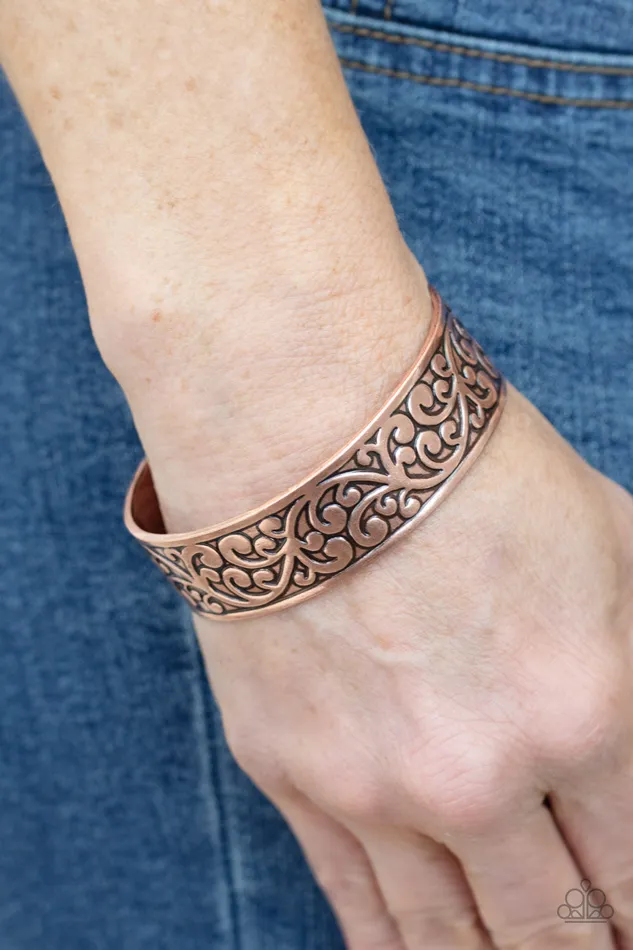 Bracelets Paparazzi Accessories Read The VINE Print Copper Bracelet Jewelry by Bretta Bracelets Paparazzi Accessories Read The VINE Print Copper Bracelet Jewelry by Bretta