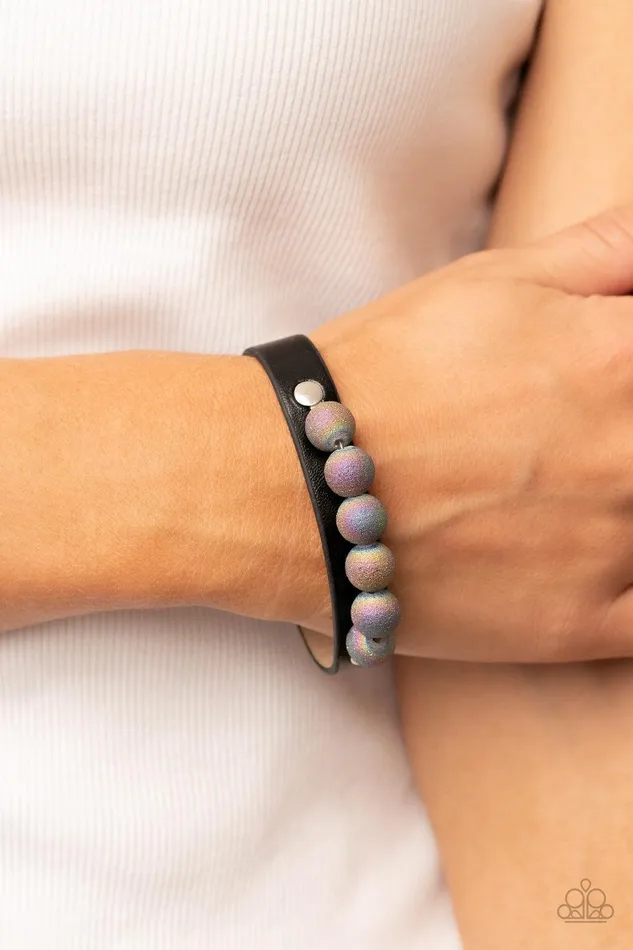 Bracelets Saturn Safari Black Bracelet Jewelry by Bretta Paparazzi Accessories