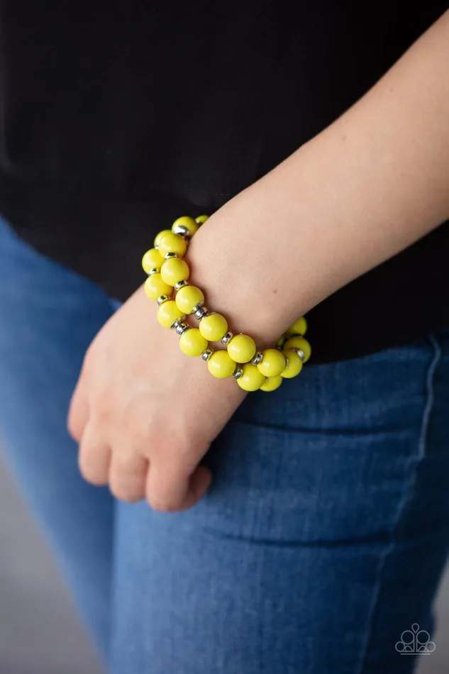 Paparazzi Accessories Bracelets Bubble Blast Off Yellow Bracelet Jewelry by Bretta Paparazzi Accessories Bracelets Bubble Blast Off Yellow Bracelet Jewelry by Bretta