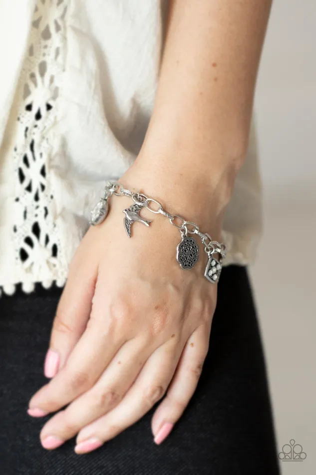Paparazzi Accessories Bracelets Fancifully Flighty White Bracelet Jewelry by Bretta Paparazzi Accessories Bracelets Fancifully Flighty White Bracelet Jewelry by Bretta