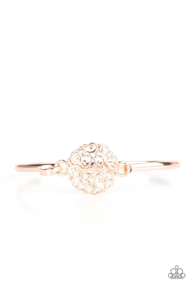 Paparazzi Accessories Bracelets Filigree Fiesta Rose Gold Bracelet Jewelry by Bretta