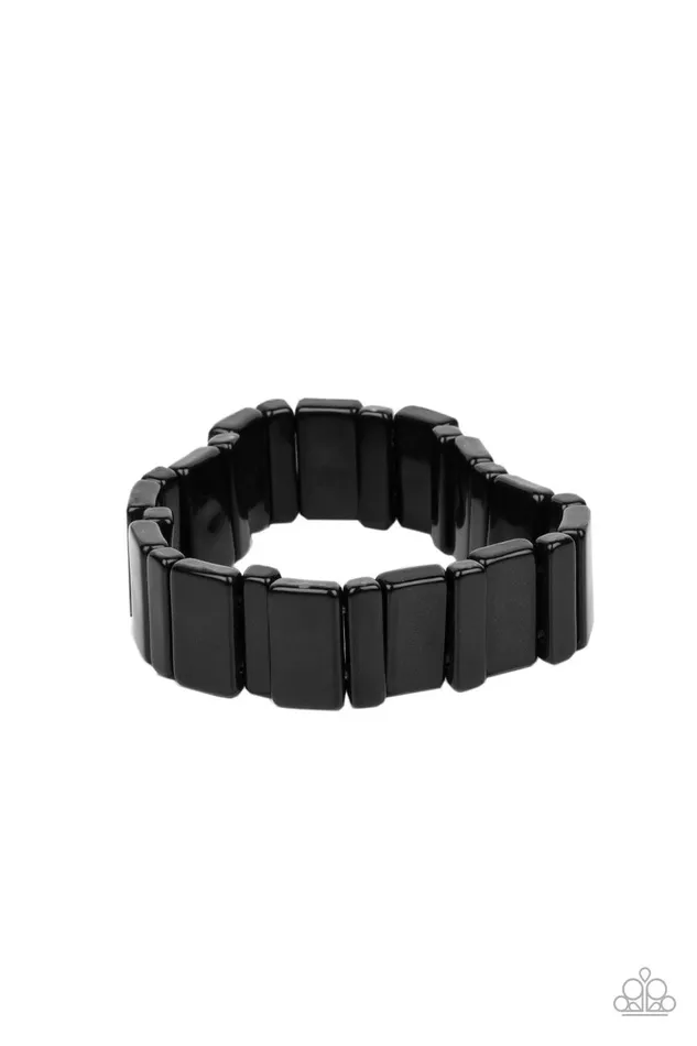 Paparazzi Accessories Bracelets In Plain SIGHTSEER Black Bracelet Jewelry by Bretta