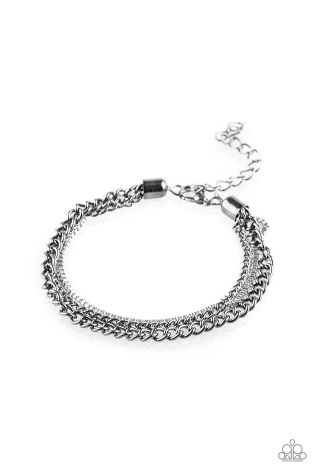 Paparazzi Accessories Bracelets Industrial Icon Black Bracelet Jewelry by Bretta