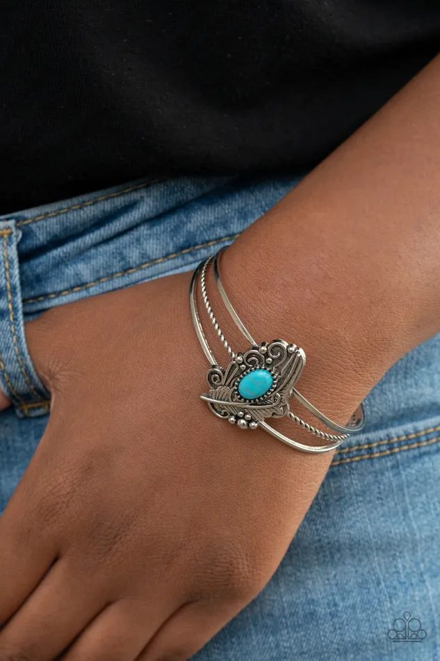 Paparazzi Accessories Bracelets Sahara Solstice Blue Bracelet Jewelry by Bretta