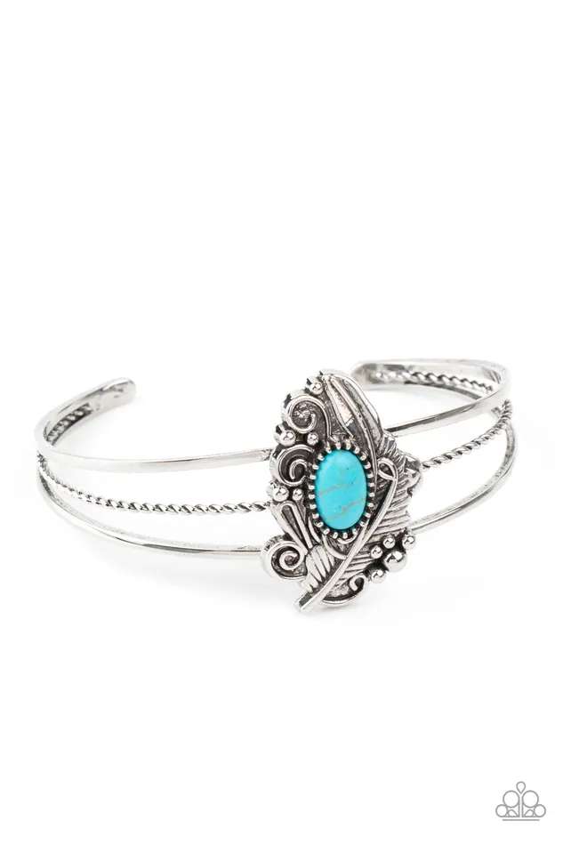 Paparazzi Accessories Bracelets Sahara Solstice Blue Bracelet Jewelry by Bretta