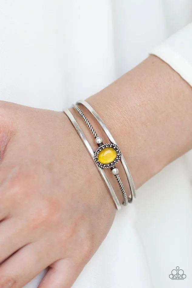 Top Of The Pop Charts Yellow Bracelet Jewelry by Bretta Paparazzi Accessories Bracelets Top Of The Pop Charts Yellow Bracelet Jewelry by Bretta Paparazzi Accessories Bracelets