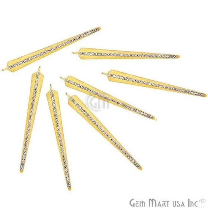 Bracelets Cubic Zircon Pave Spoke Shape Gold Vermeil Charm for Bracelet Pendants Necklace GemmartUSA Bracelets Cubic Zircon Pave Spoke Shape Gold Vermeil Charm for Bracelet Pendants Necklace GemmartUSA