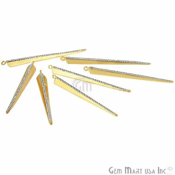 Bracelets Cubic Zircon Pave Spoke Shape Gold Vermeil Charm for Bracelet Pendants Necklace GemmartUSA Bracelets Cubic Zircon Pave Spoke Shape Gold Vermeil Charm for Bracelet Pendants Necklace GemmartUSA