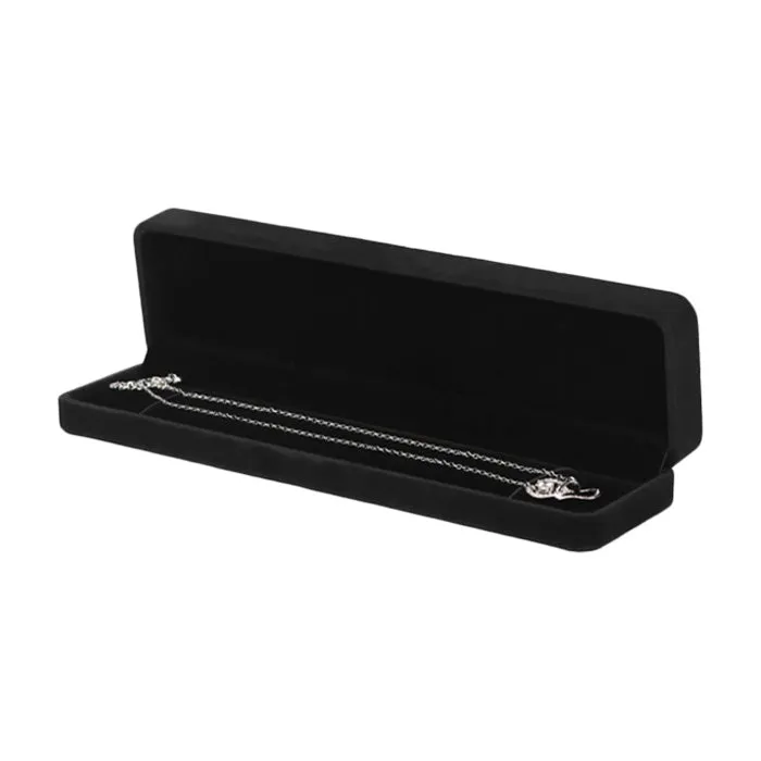 Bracelets JPIDisplay Single Deluxe Plush Black Velvet BraceletNecklace Jewelry Box Bracelets JPIDisplay Single Deluxe Plush Black Velvet BraceletNecklace Jewelry Box