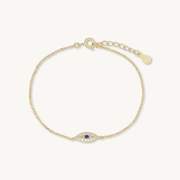 Bracelets Open Evil Eve Chain Bracelet Camile Stone