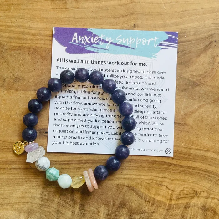 Bracelets Sarah Belle Anxiety Support Stacking Bracelet