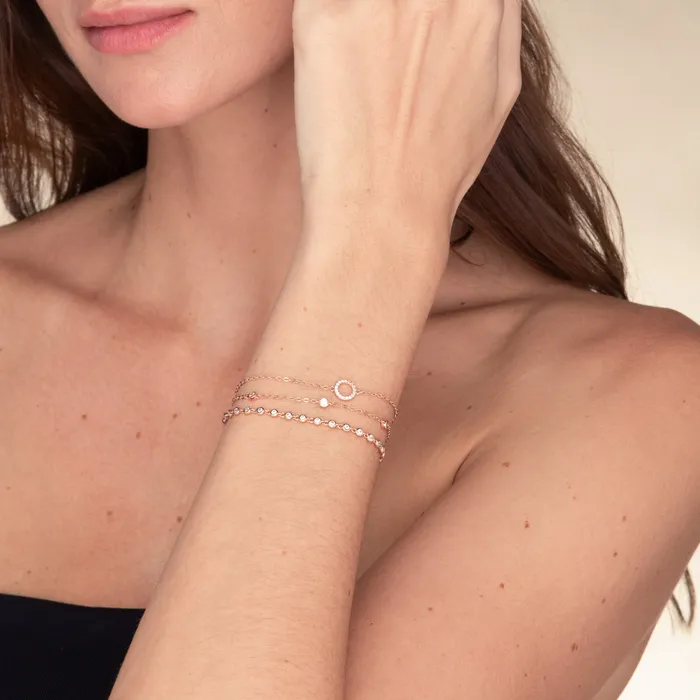 Camile Stone Bracelets Sapphire Station Chain Bracelet