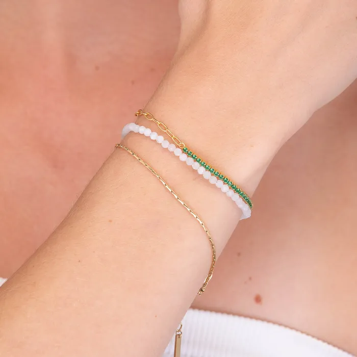 Camile Stone Bracelets Unisex Trace Chain Bracelet