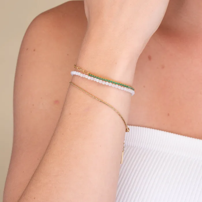 Camile Stone Bracelets Unisex Trace Chain Bracelet