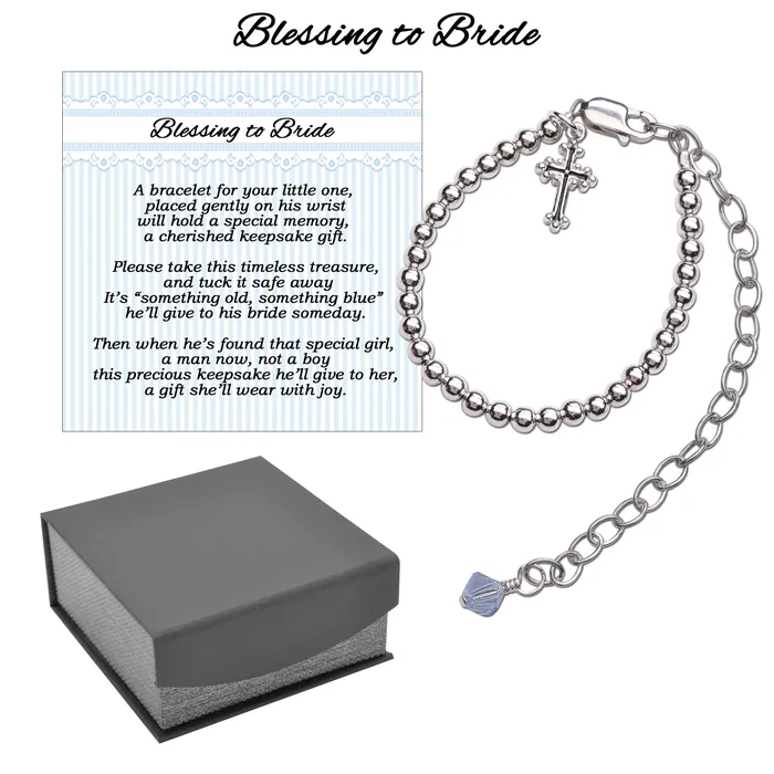 Cherished Moments Boys Blessing to Bride Sterling Silver Christening Bracelet for Baby Boy Bracelets Cherished Moments Boys Blessing to Bride Sterling Silver Christening Bracelet for Baby Boy Bracelets
