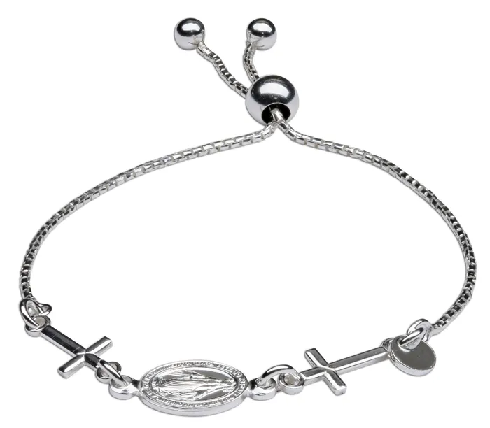 Cherished Moments Bracelets Sterling Silver Miraculous Cross Bolo Communion Bracelet Cherished Moments Bracelets Sterling Silver Miraculous Cross Bolo Communion Bracelet