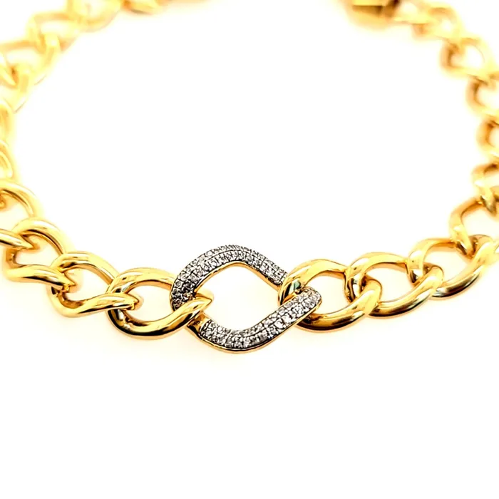 Ella Stein Bracelets Ella Stein Gold Diamond Chain Bracelet SI3532
