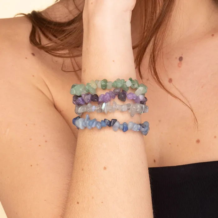 Grey Labradorite Crystal Bracelet Camile Stone Bracelets