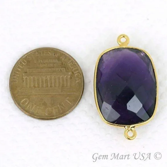 PreStyled Sets GemMartUSA Octagon 15x20mm Gold Bezel Double Bail Gemstone Connector PreStyled Sets GemMartUSA Octagon 15x20mm Gold Bezel Double Bail Gemstone Connector