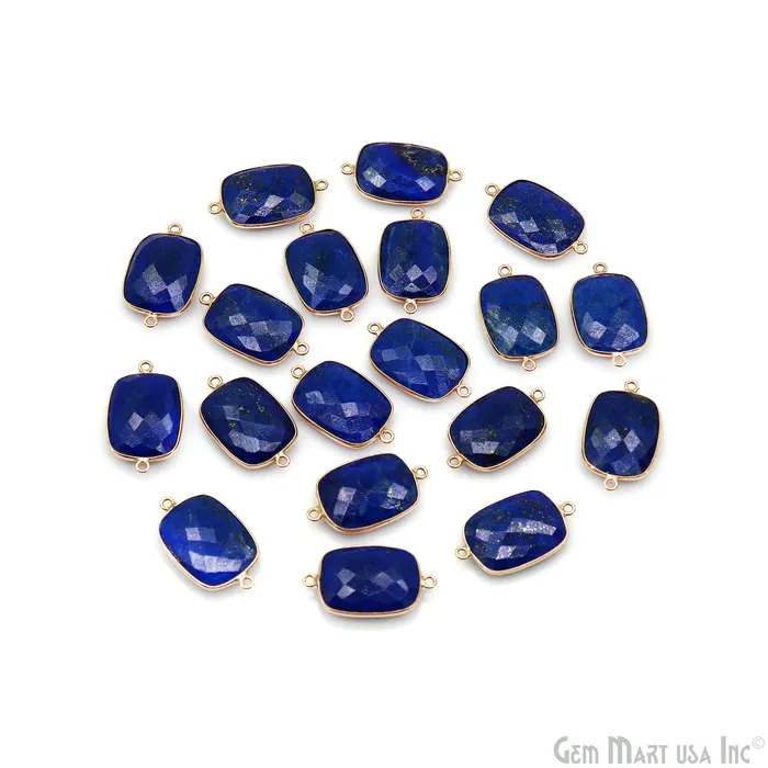 PreStyled Sets GemMartUSA Octagon 15x20mm Gold Bezel Double Bail Gemstone Connector PreStyled Sets GemMartUSA Octagon 15x20mm Gold Bezel Double Bail Gemstone Connector