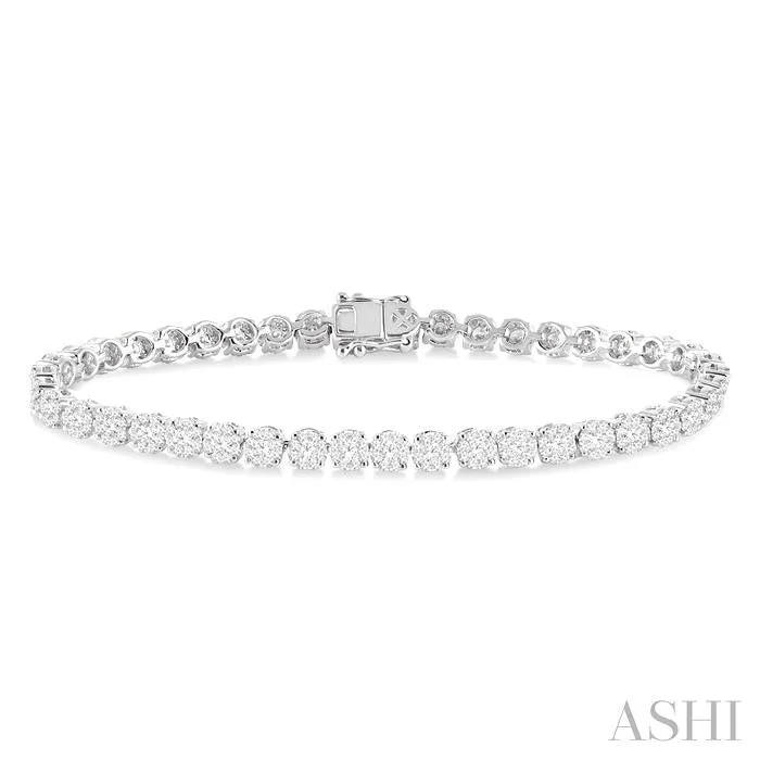 ASHI DIAMONDS Bracelets 14K White Gold 300ctw 7 Tennis Style Diamond Bracelet ASHI DIAMONDS Bracelets 14K White Gold 300ctw 7 Tennis Style Diamond Bracelet
