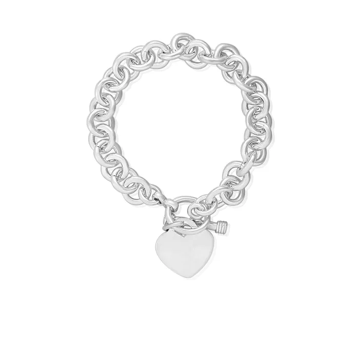 B006 Large Round Link Charm Bracelet Teeda Bracelets