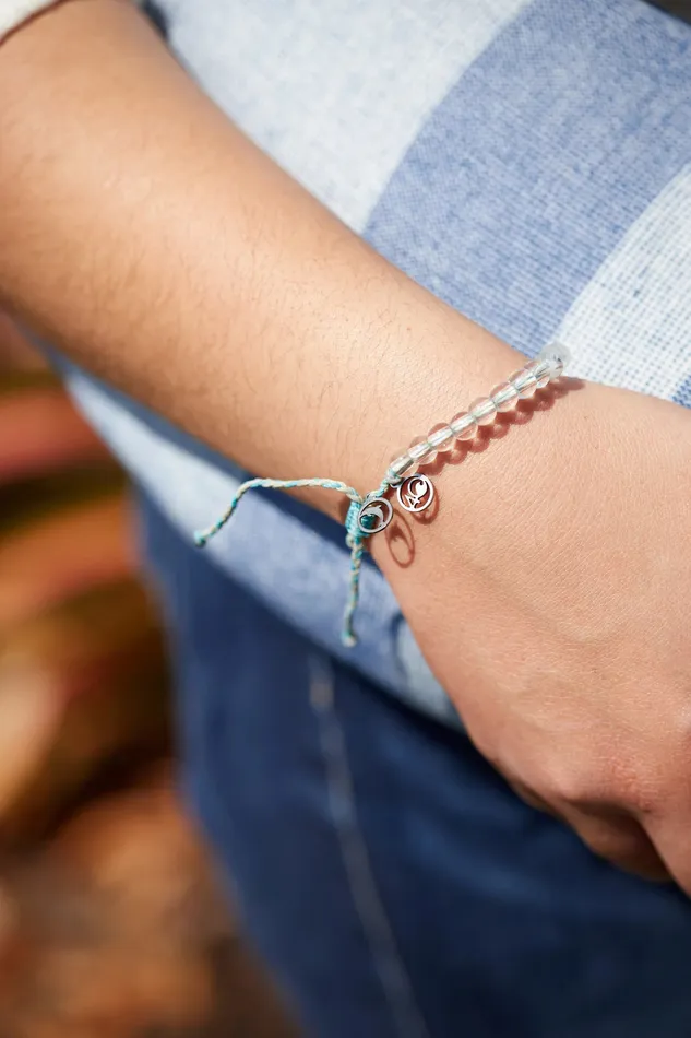 Bracelets 4Ocean Dolphin Beaded Bracelet Ligh Blue Grey